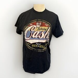Johnny Cash Original Rock N‎ Roll 1955 Distressed T Tee Shirt Mens Size Medium